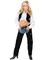 Womens Range Rider Cowgirl Black Faux Suede Chaps and Vest Set